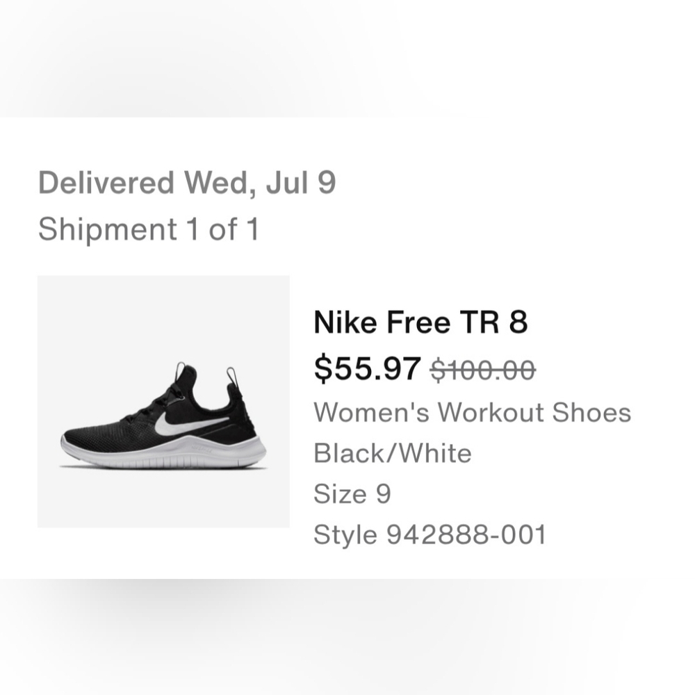 Nike Free TR 8 Women's Black Athletic Shoes